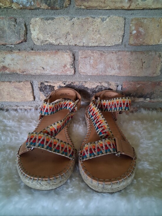 FRYE AND CO. Shoes - FRYE & CO KOLE ASYMMETRICAL ESPADRILLE SANDALS SIZE 7.5M